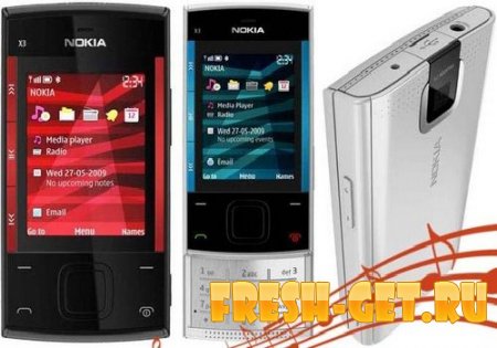 Уникальные рингтоны от Nokia X3 2010