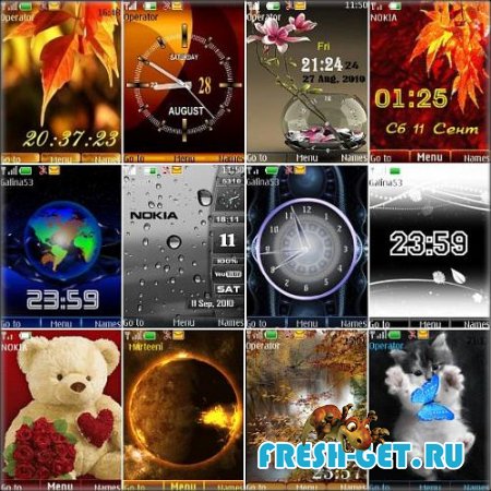 Wonderful theme for Nokia S40