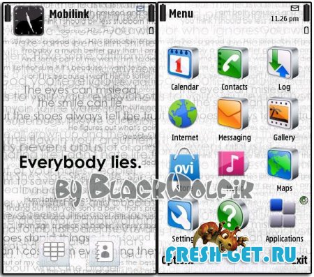 Cool theme 360x640 for Nokia 5800