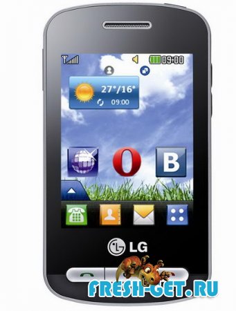 Дешевенький сенсорный телефон LG T315i